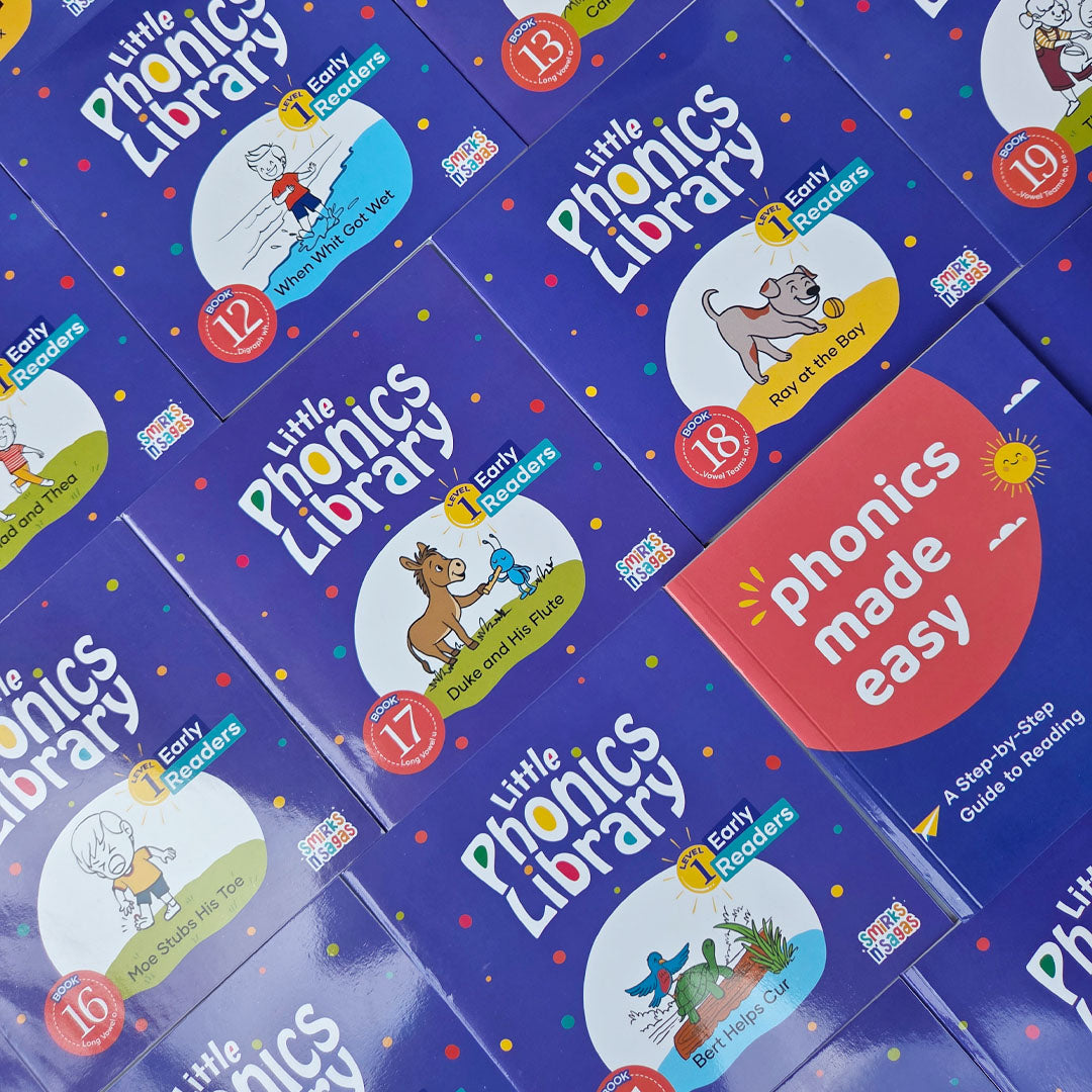 Little Phonics Library - All-in-one Phonics Books Kit for Beginners (25 books + Guide)
